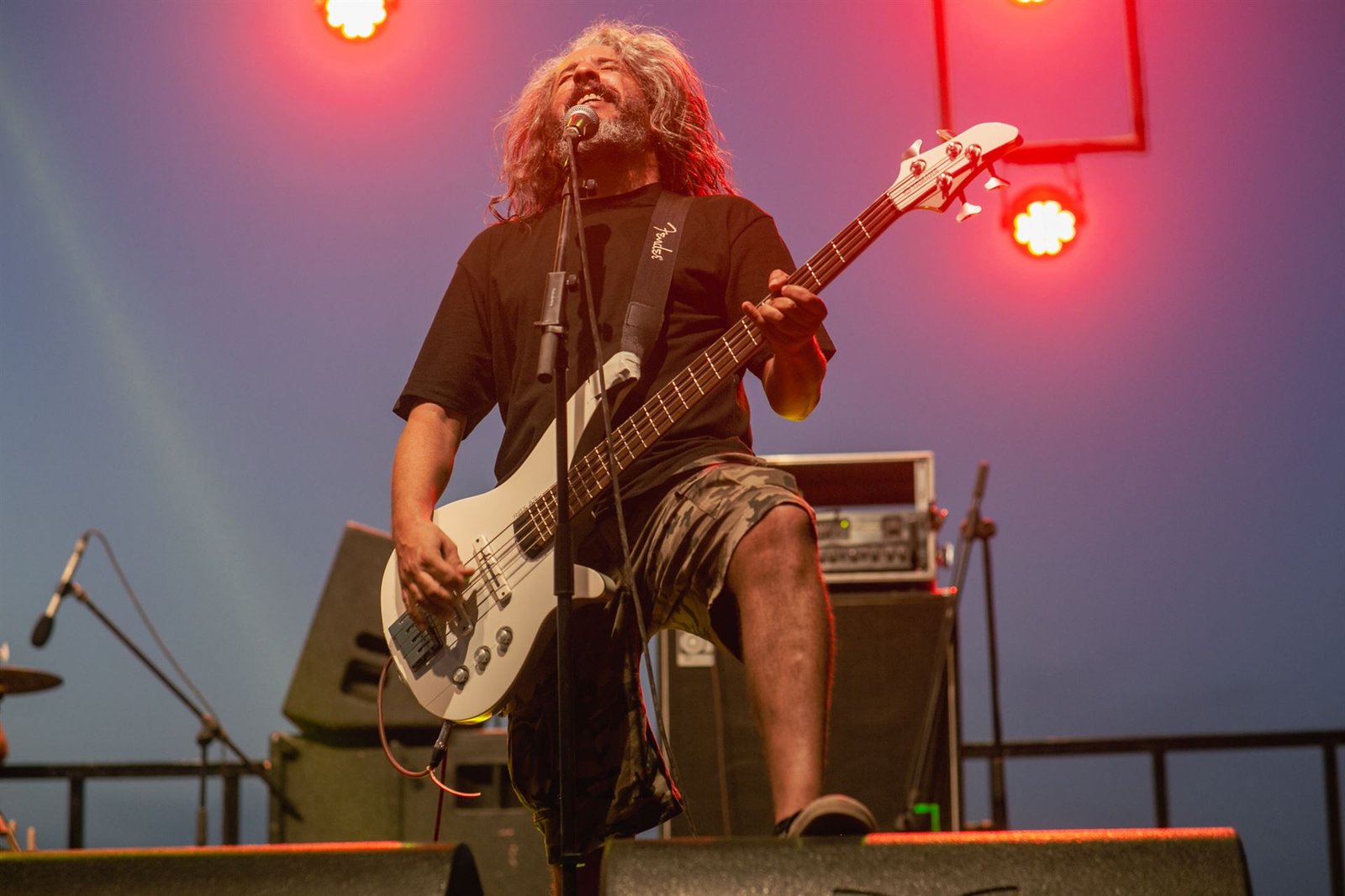 Bassiste en pleine performance live